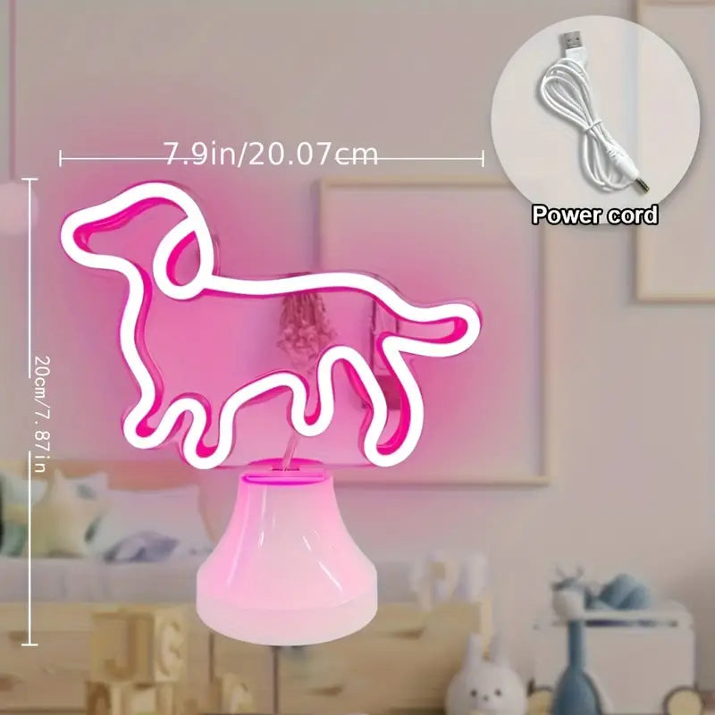 DACHSHUND DOG SHAPE NEON LIGHT