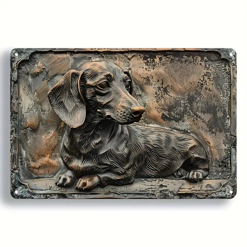 Dachshund Metal Sign