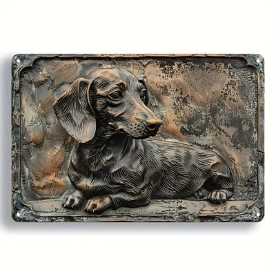 Dachshund Metal Sign