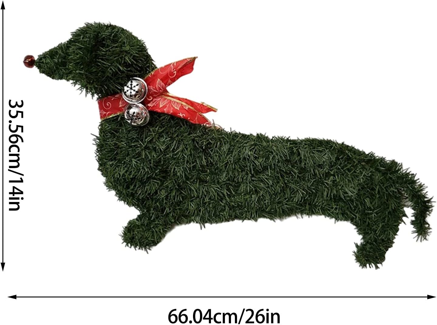 Dachshund Dog Wreath Christmas