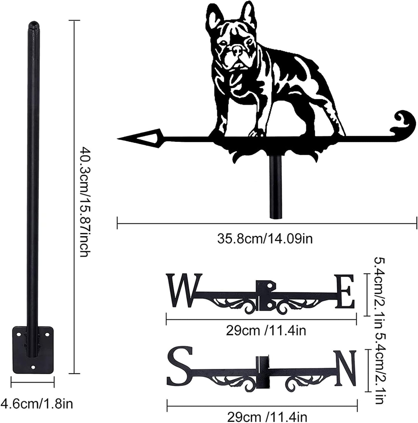 French Bulldog Weathervane