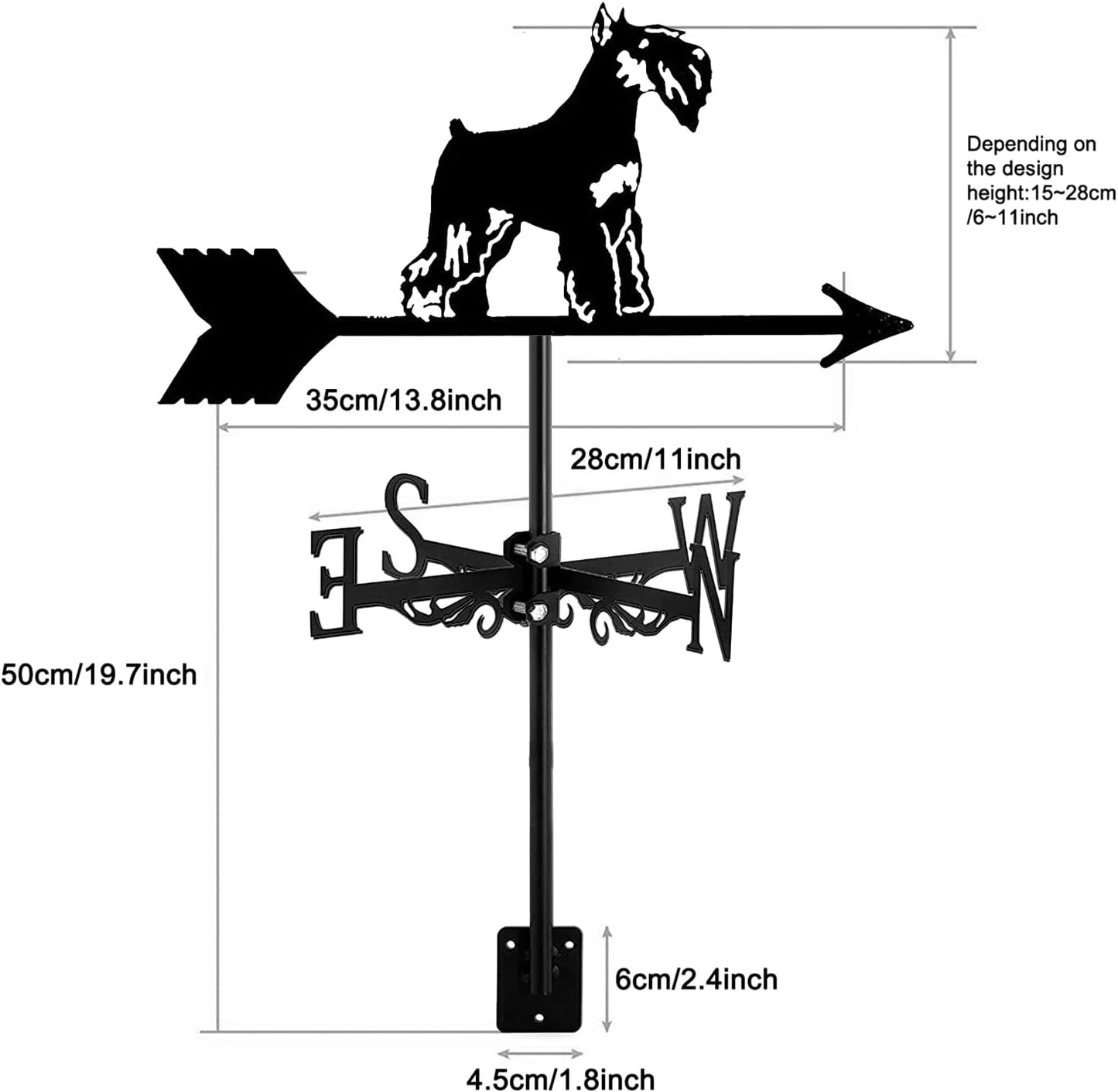 Schnauzer Weathervane