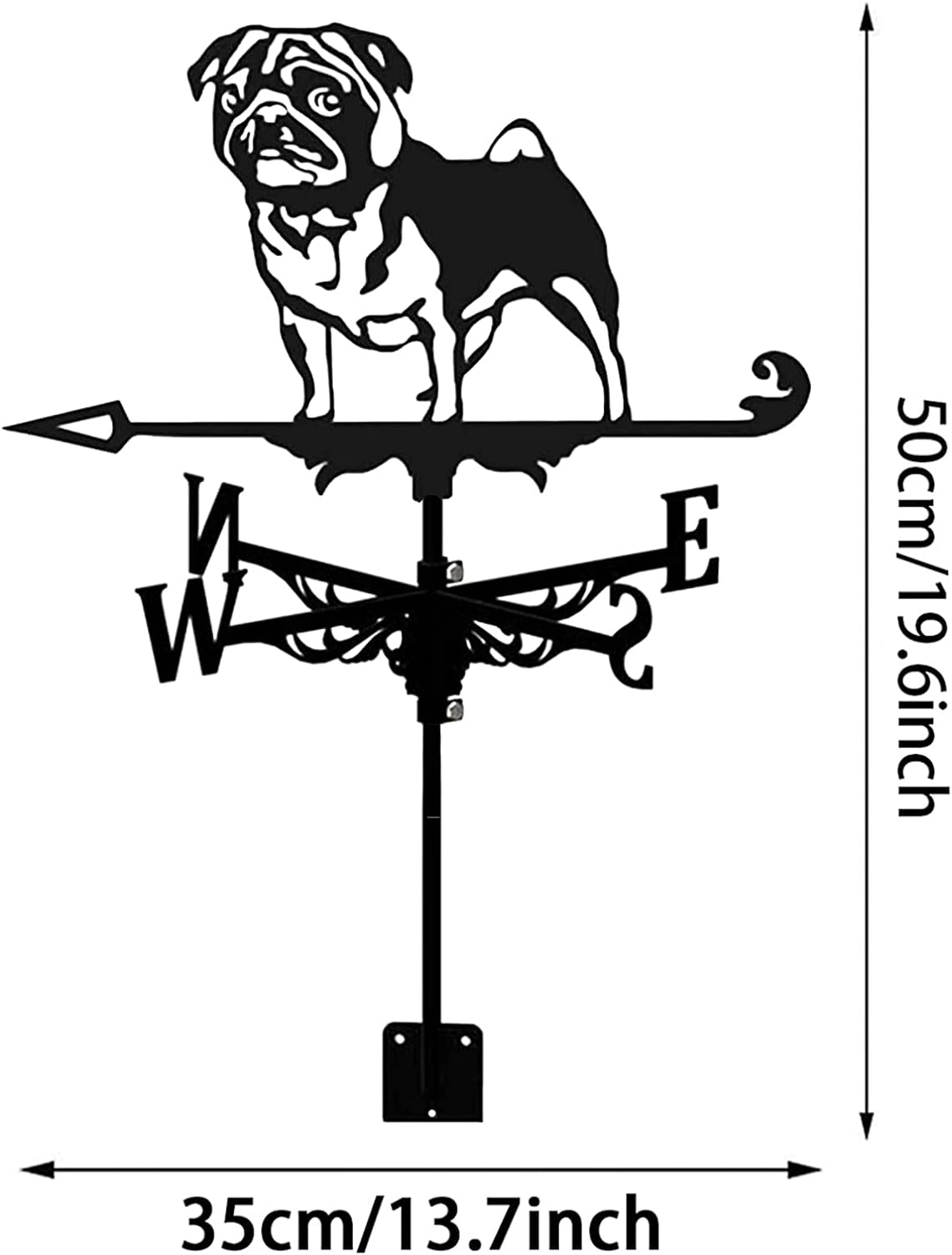 Pug Weathervane