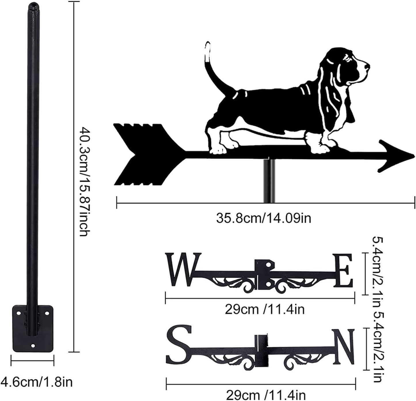 Basset Hound Weathervane