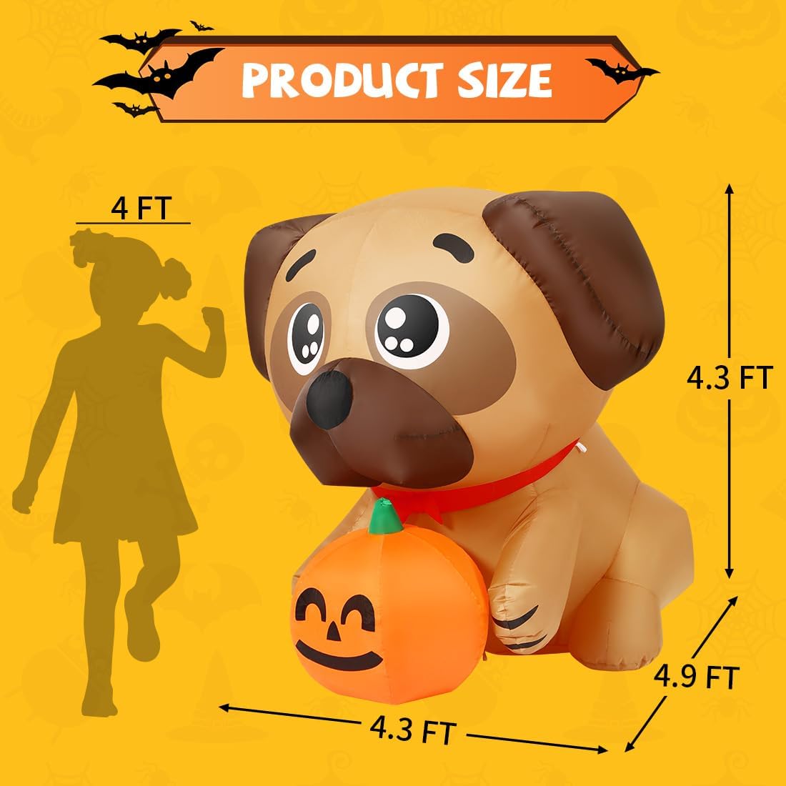 Halloween Inflatables Pug