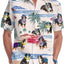 Bernese Mountain Hawaiian Print Shirts