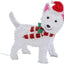 Christmas Lighted Westie Dog