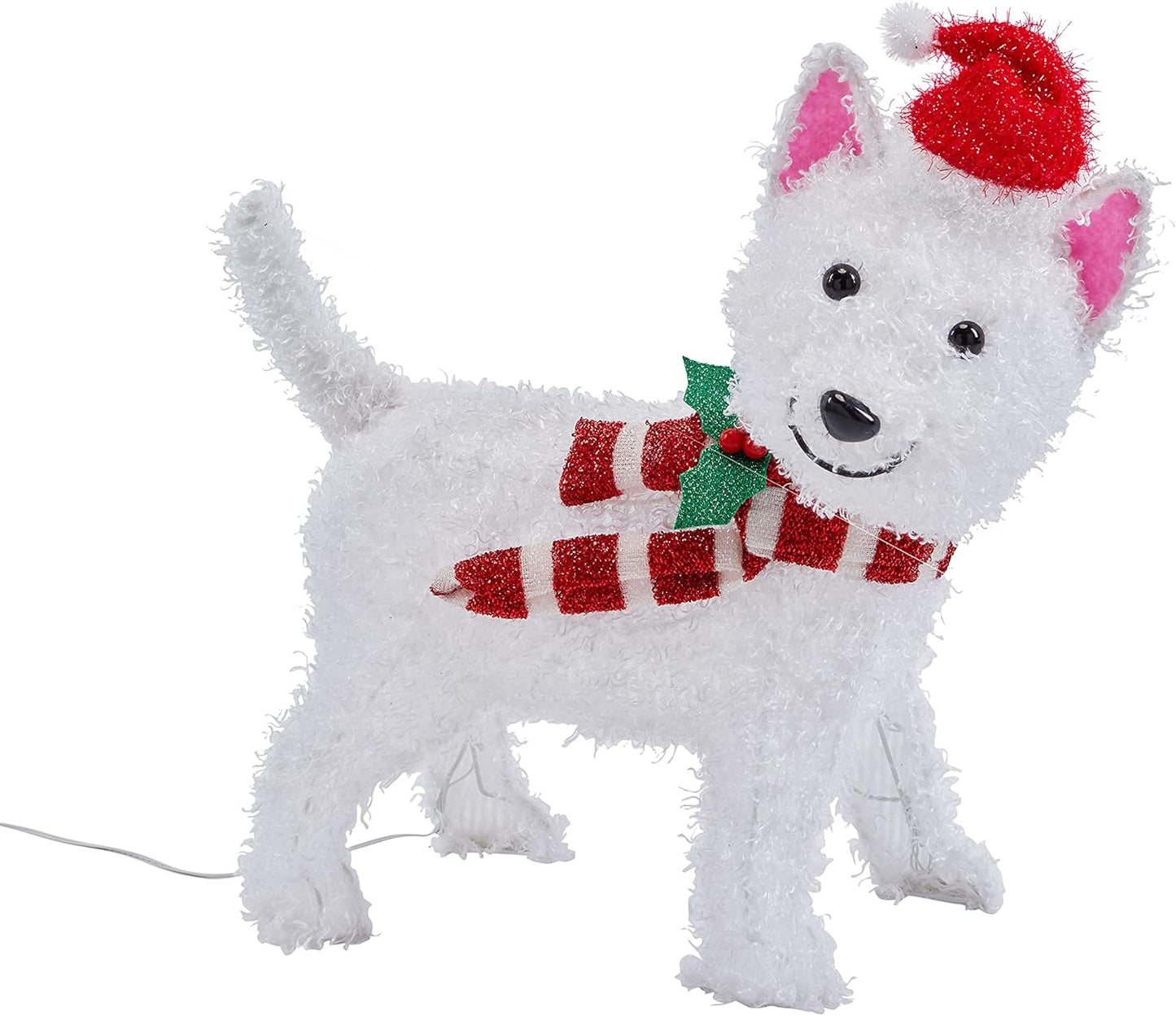 Christmas Lighted Westie Dog