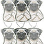 Pug Car Air Freshener 6 Pack Scented With Essential Oils