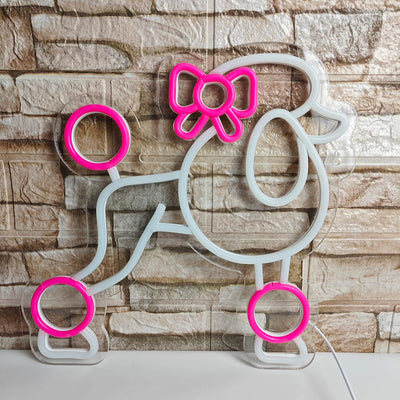 Cute Poodle Dog Neon Lights