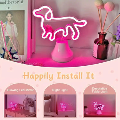 DACHSHUND DOG SHAPE NEON LIGHT