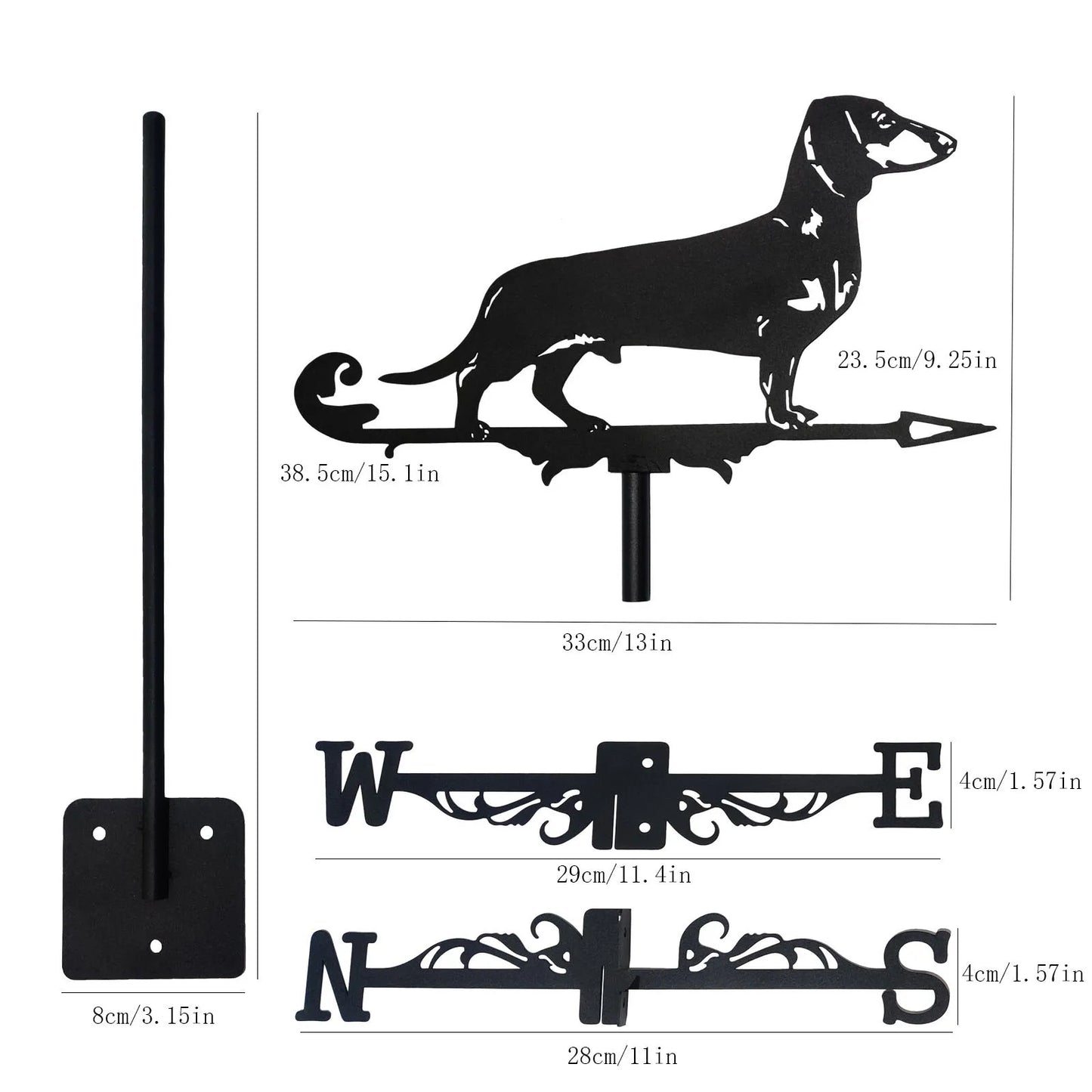 Dachshund Weathervane