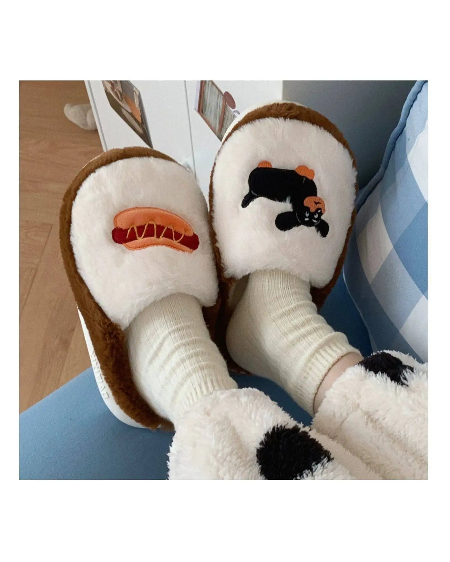 Sausage dog slippers