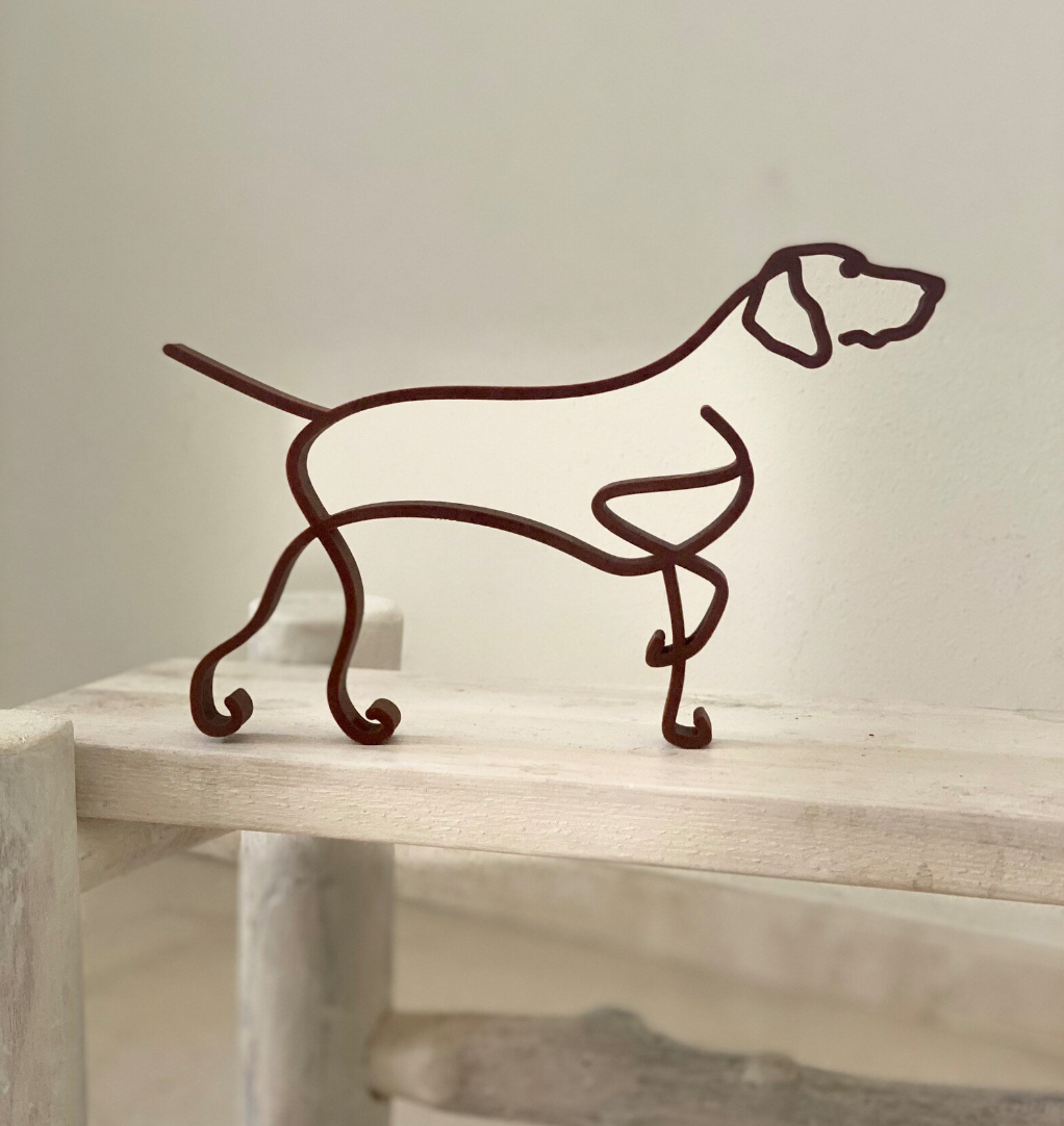 Vizsla Minimalist Art Sculpture