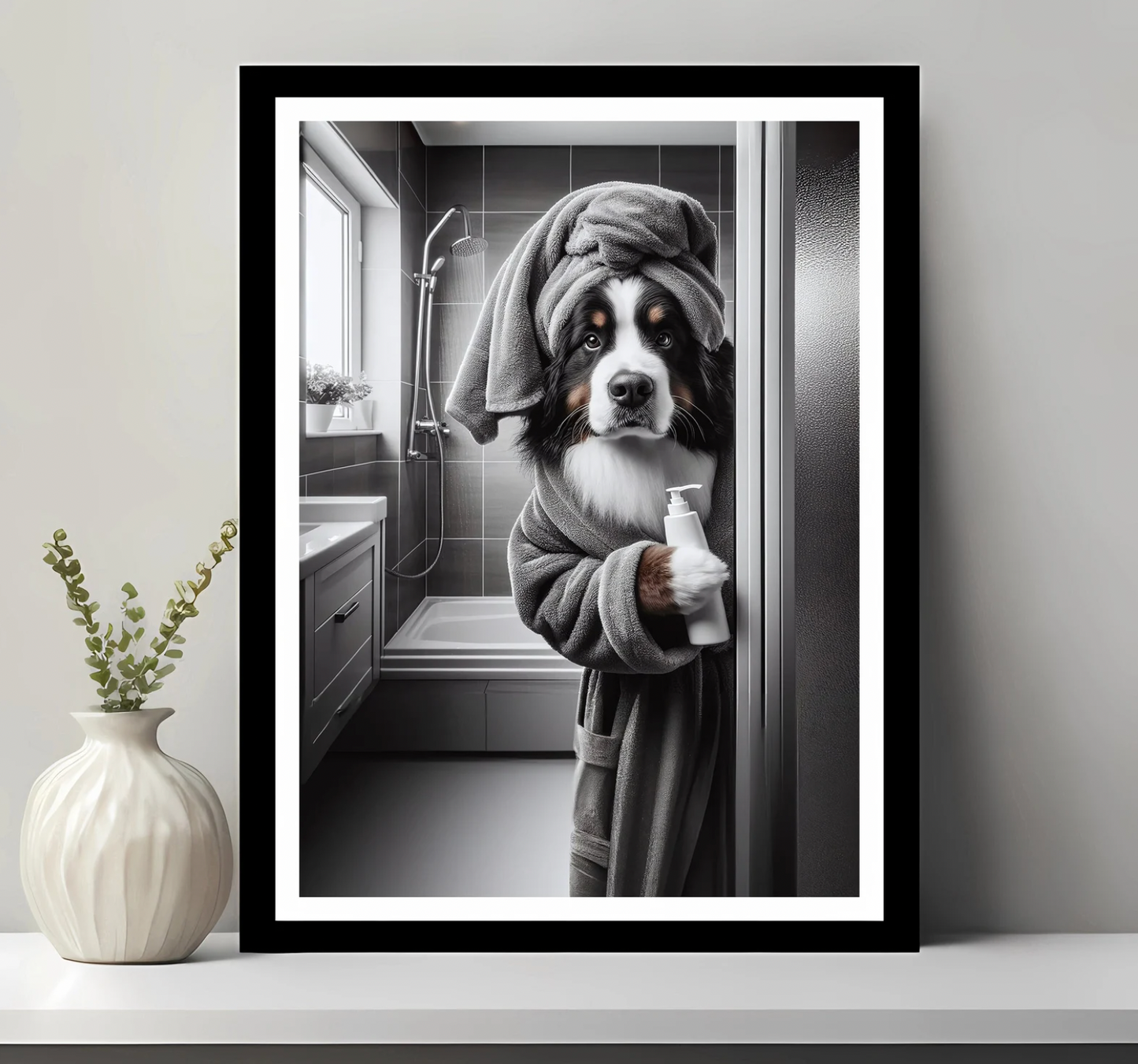 BERNESE MOUNTAIN - Dog Canvas Print