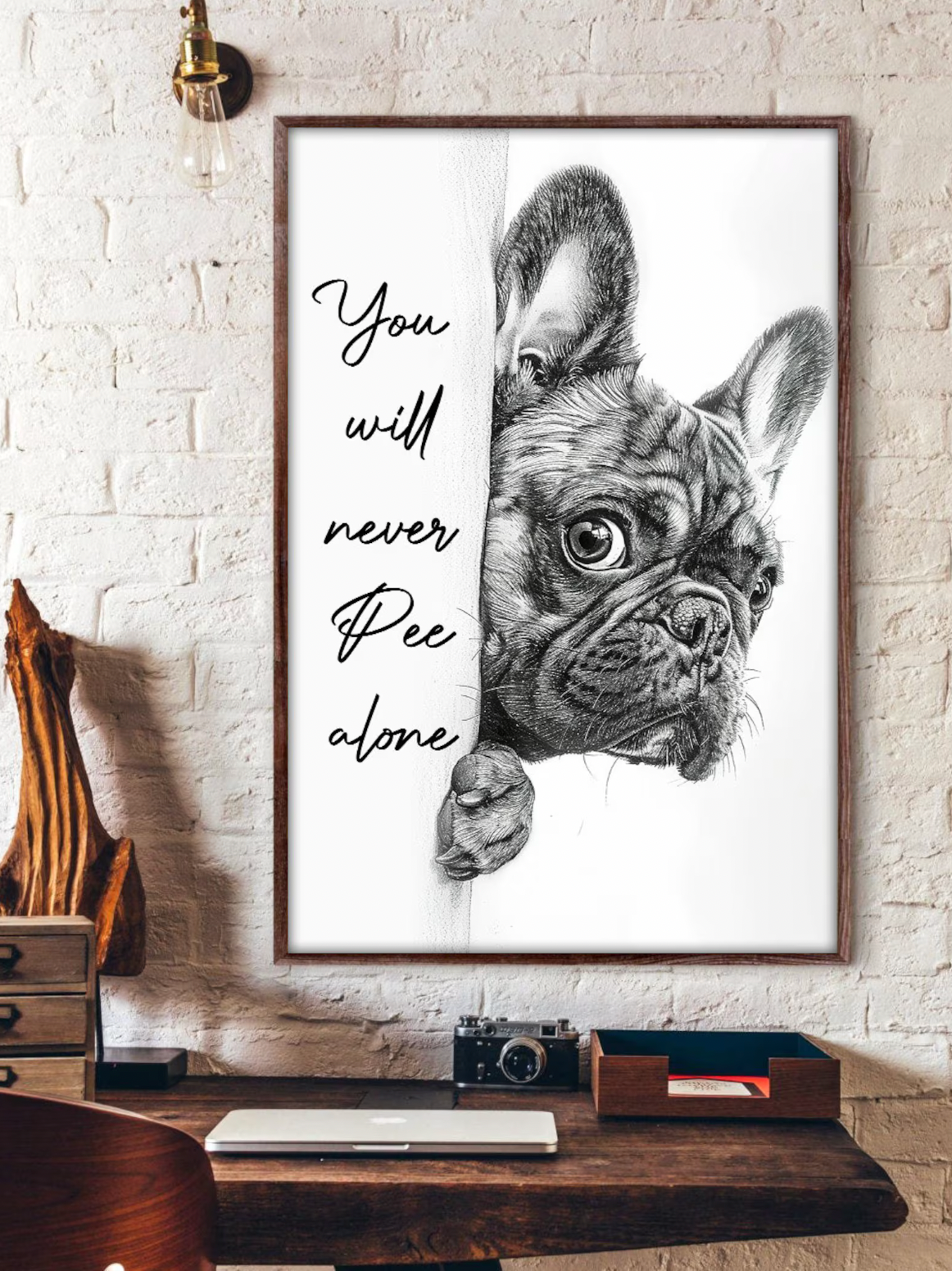 Frenchie - Dog Canvas Print