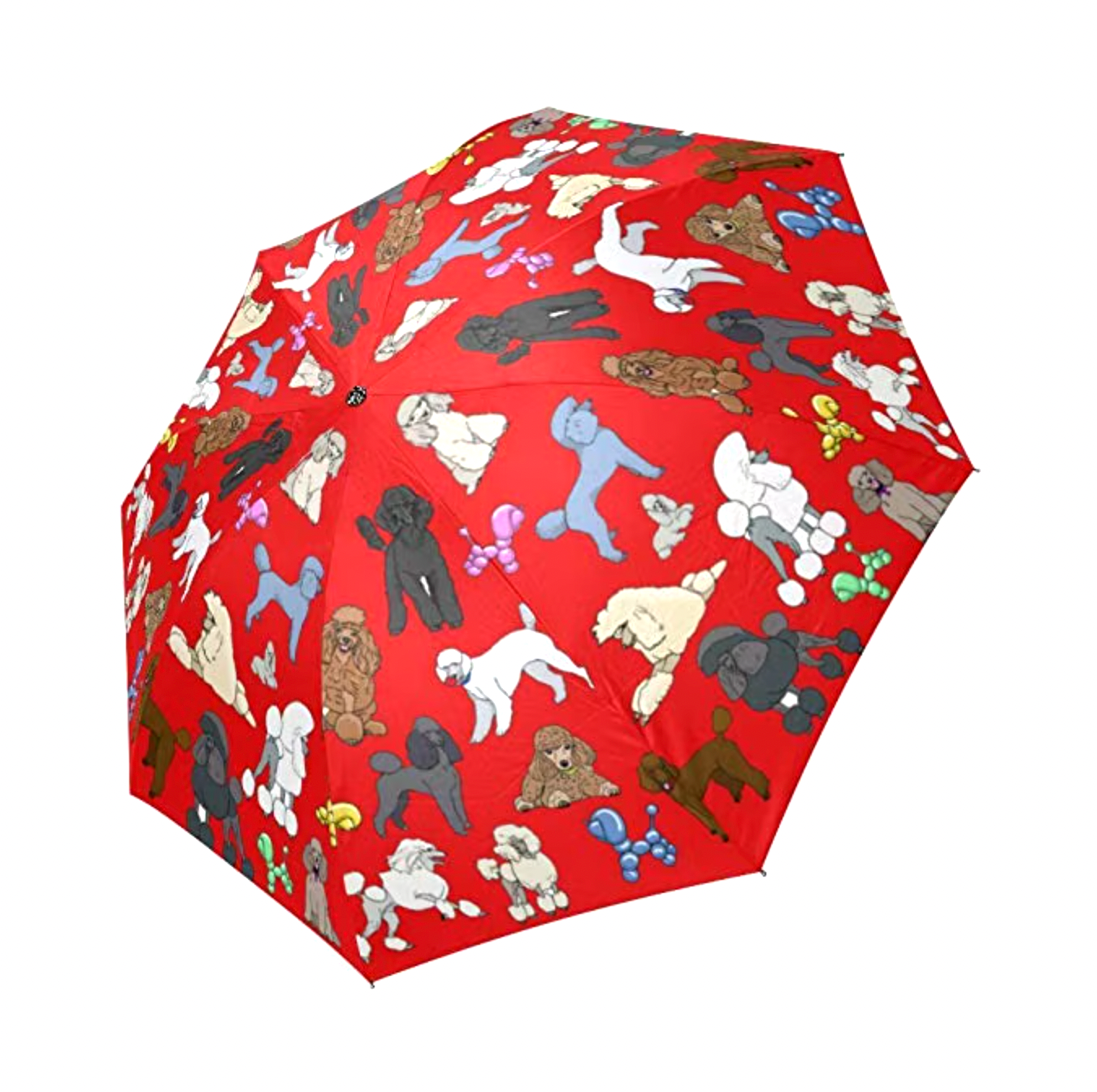 Poodle Dogs Automatic Tri Fold Umbrella