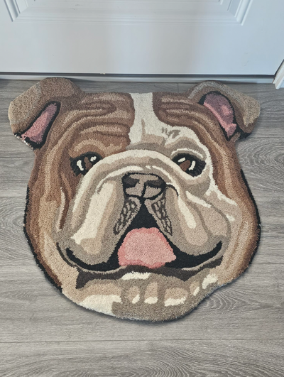 Bulldog Face Rug