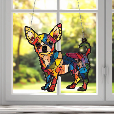 Chihuahua Window Hanging