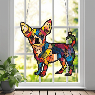 Chihuahua Window Hanging