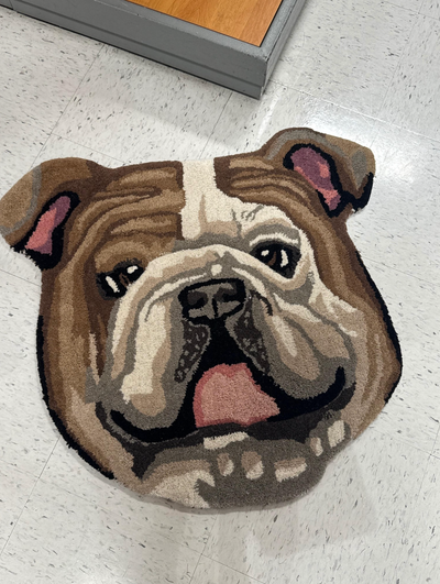 Bulldog Face Rug