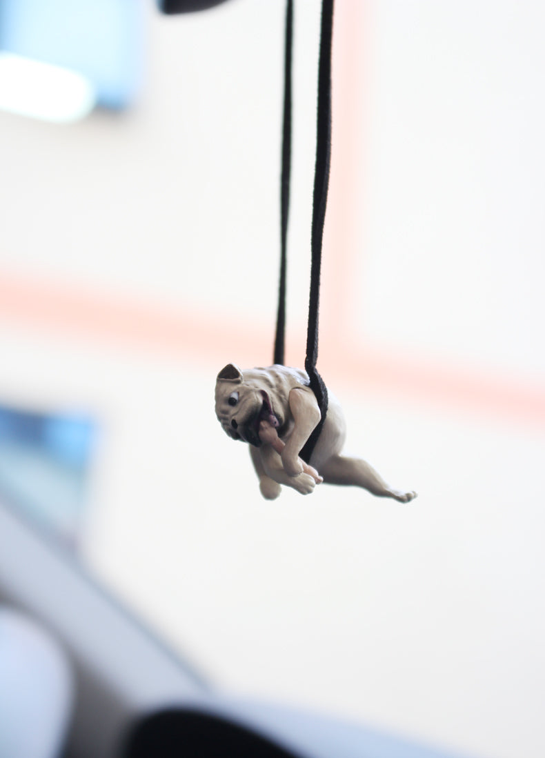 Funny Pug Car Ornament