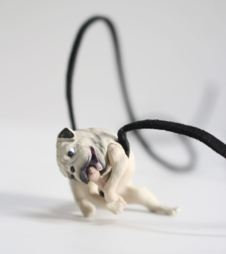 Funny Pug Car Ornament