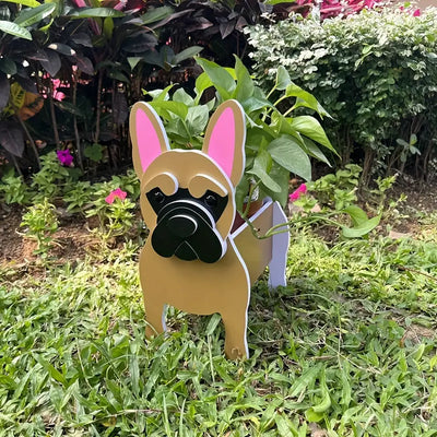 French bulldog planter