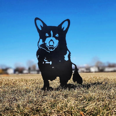 Corgis Metal Silhouette