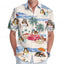 Basset Hound Hawaiian Print Shirts