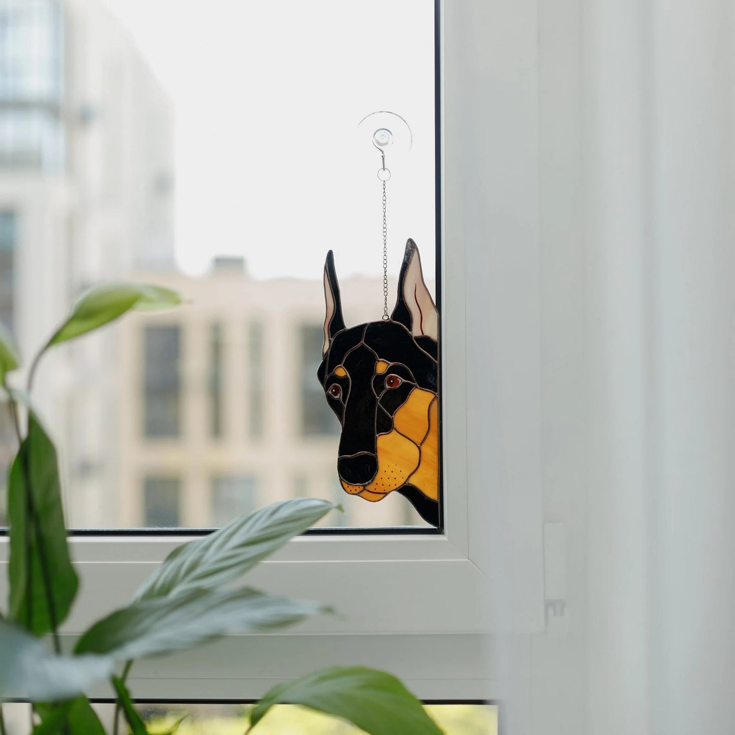 Dog Shaped Window Hanging