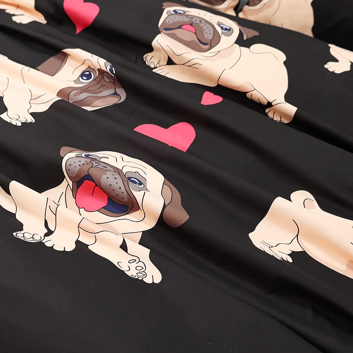 Pug Bedding Duvet Cover 3 Pieces