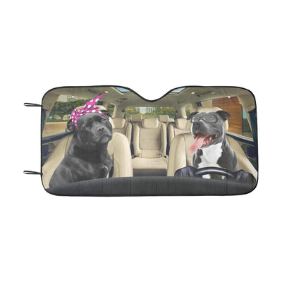 Staffordshire Bull Terrier Car Sunshade