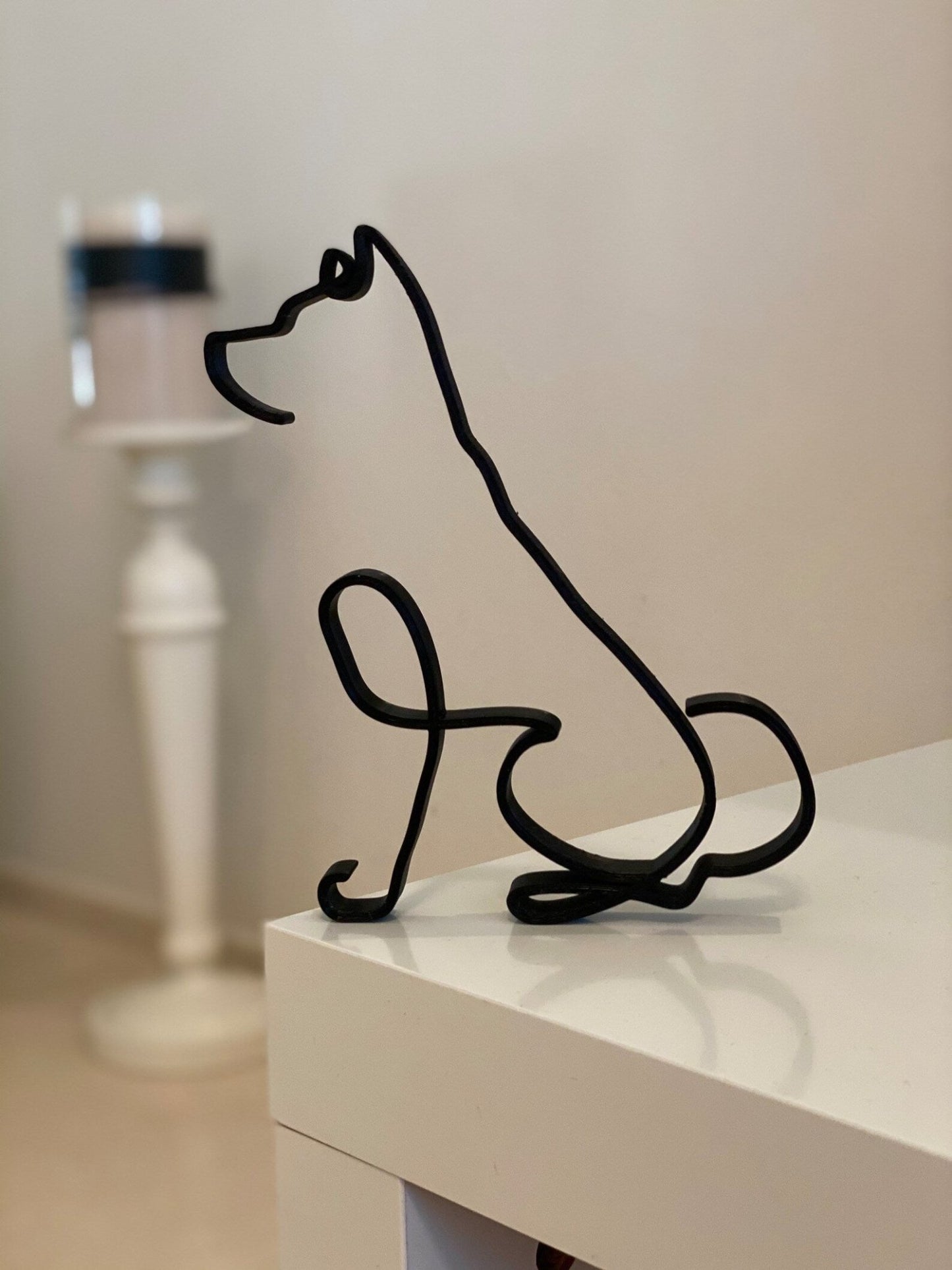 Akita Minimalist Art Sculpture - Goodogz