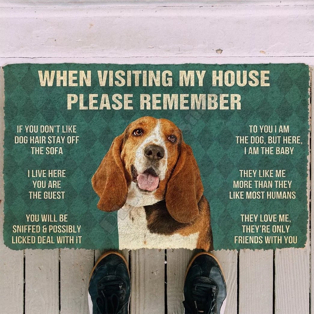 Basset hound funny doormat - Goodogz