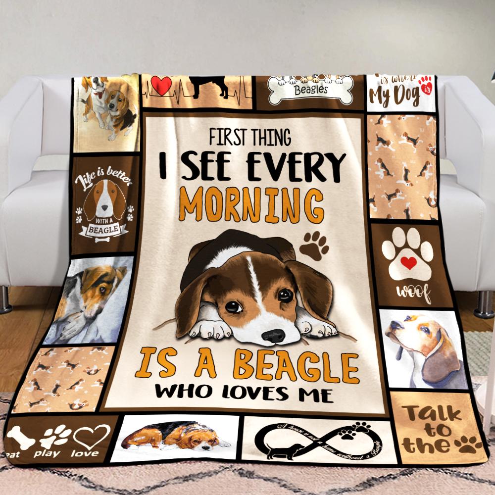 Beagle Dog Fleece Blanket - Goodogz