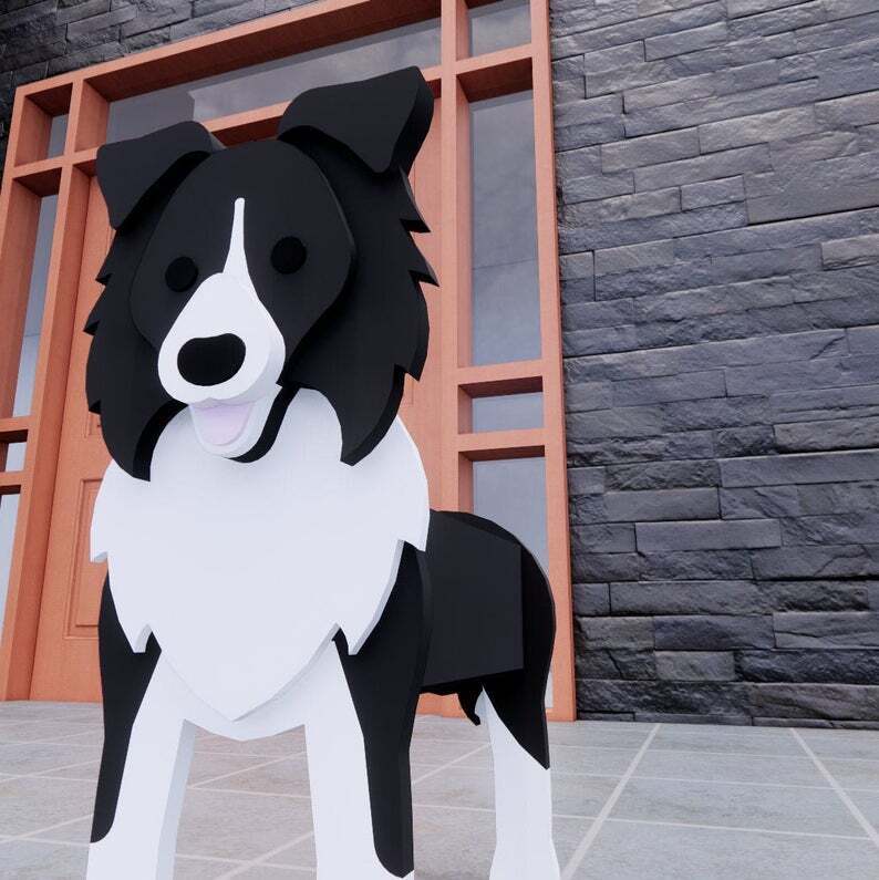 Border Collie Planter - Goodogz