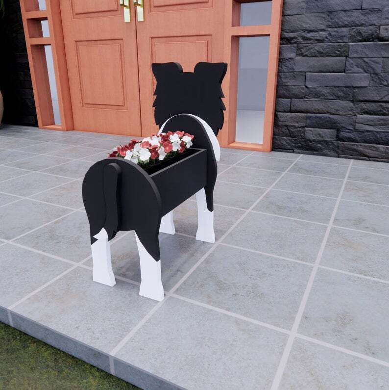 Border Collie Planter - Goodogz