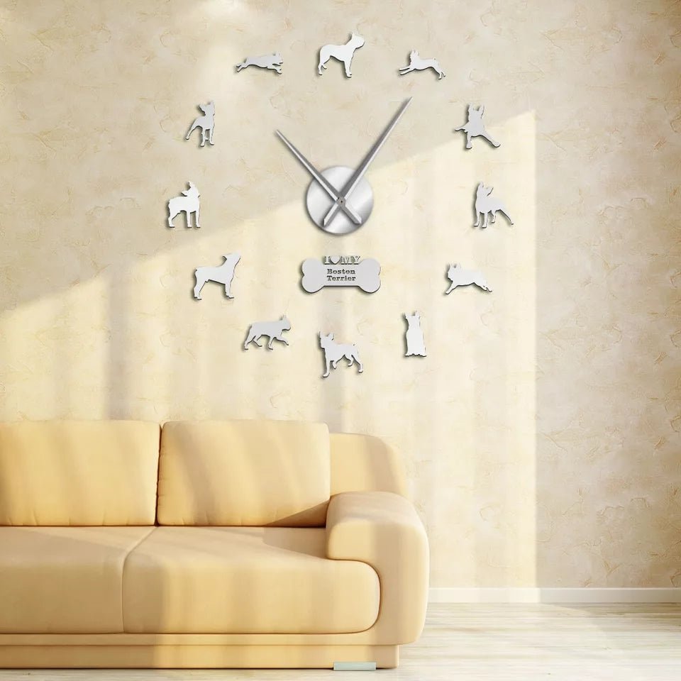 Boston terrier clock - Goodogz