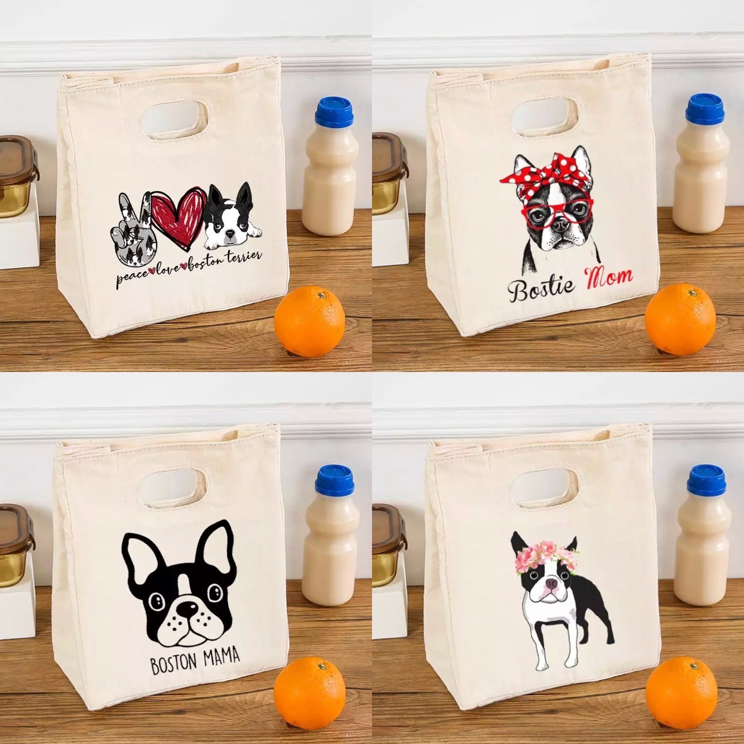 BOSTON TERRIER INSULATED THERMAL BAG - Goodogz