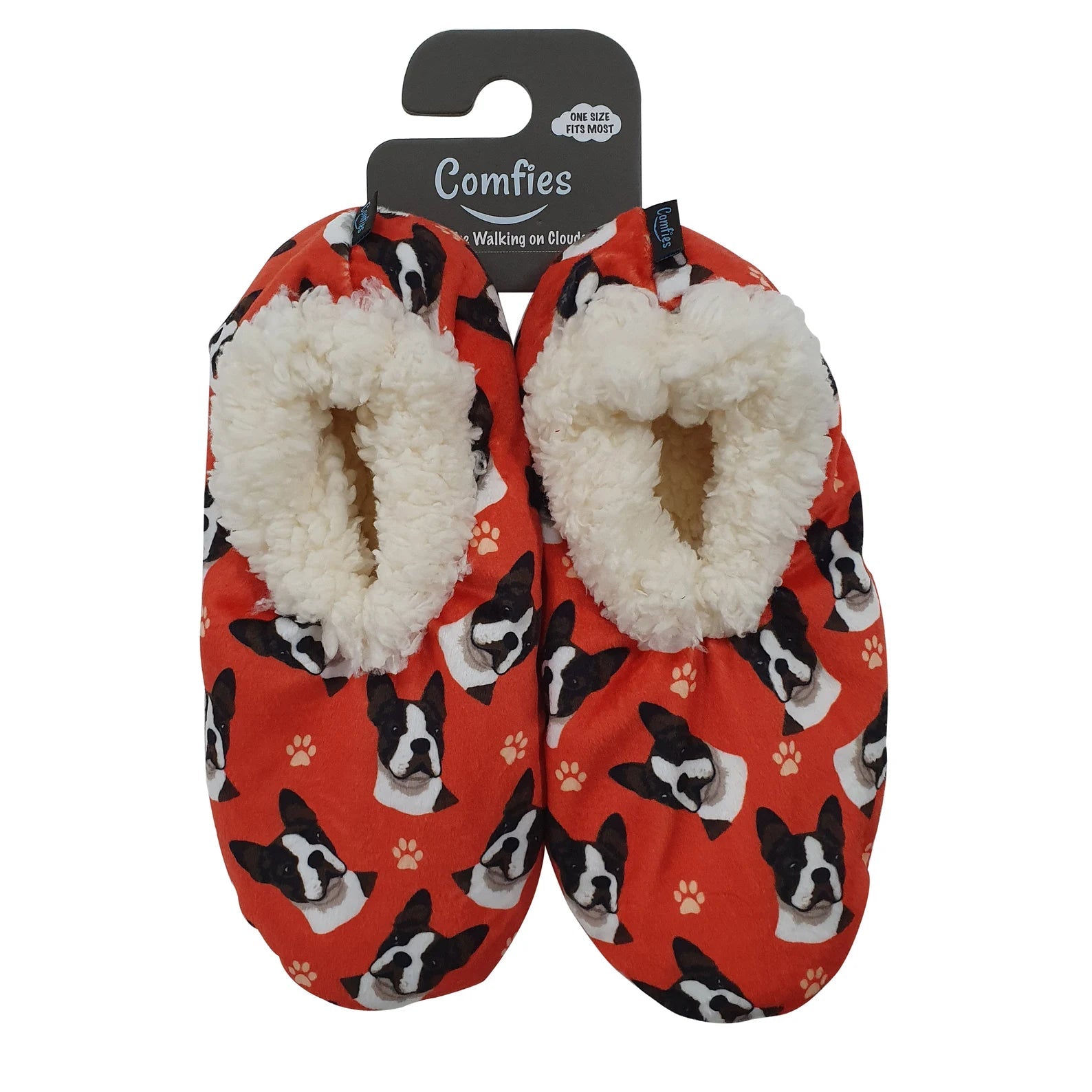 Boston Terrier Super Soft Women’s Slippers - One Size Fits Most - Goodogz