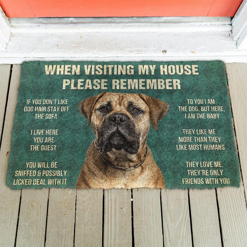 Bullmastiff funny doormat - Goodogz