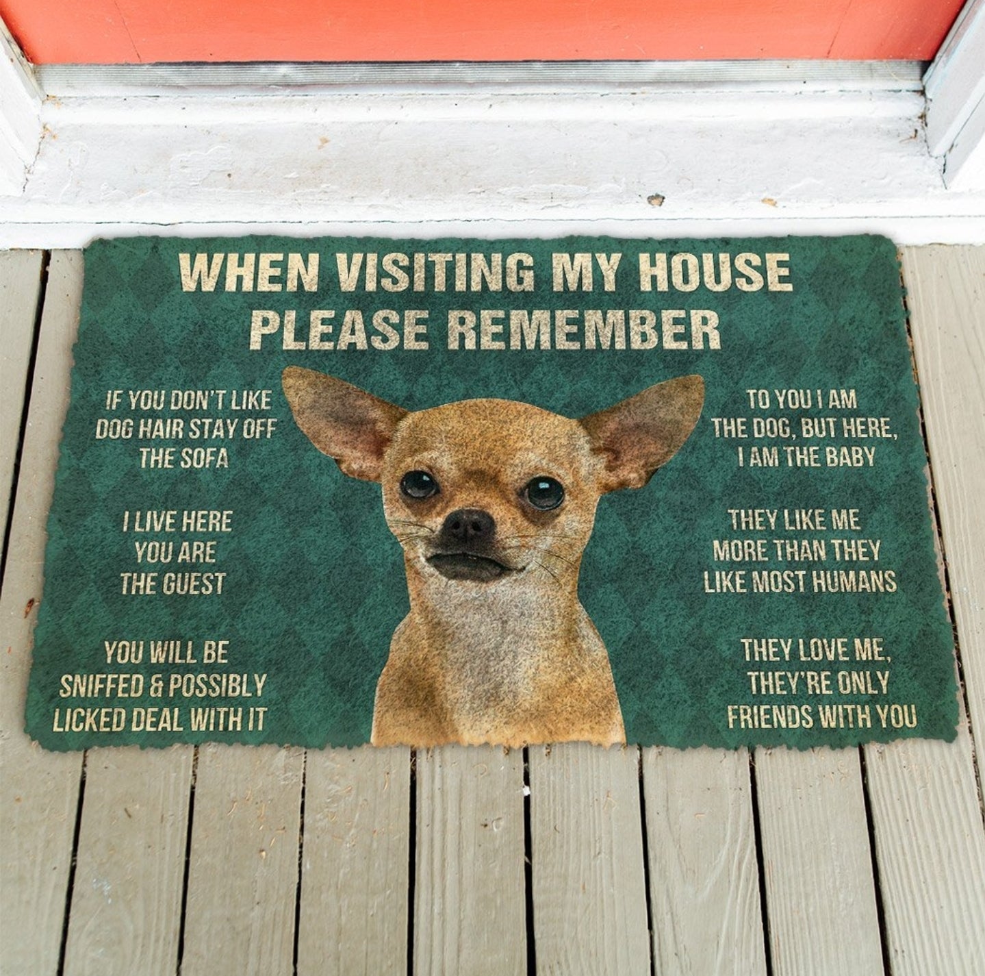 Chihuahua funny doormat - Goodogz