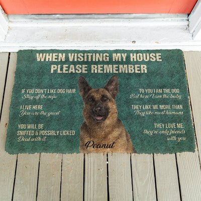 Custom name and photo funny doormat - Goodogz