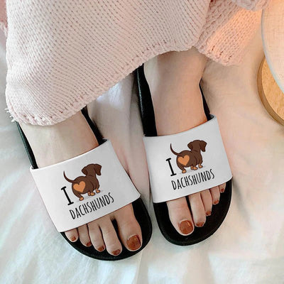 Dachshund slide slippers - Goodogz