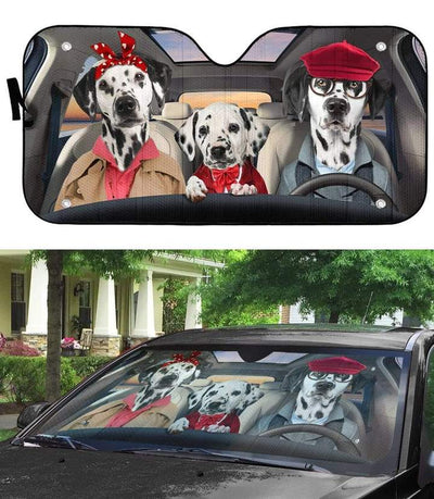 Dalmatian Family Car Sunshade - Goodogz