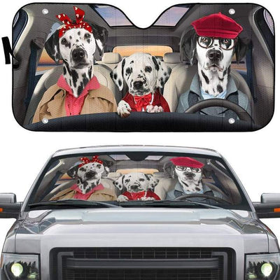 Dalmatian Family Car Sunshade - Goodogz