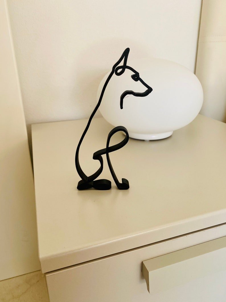 Doberman Minimalist Art Sculpture - Goodogz