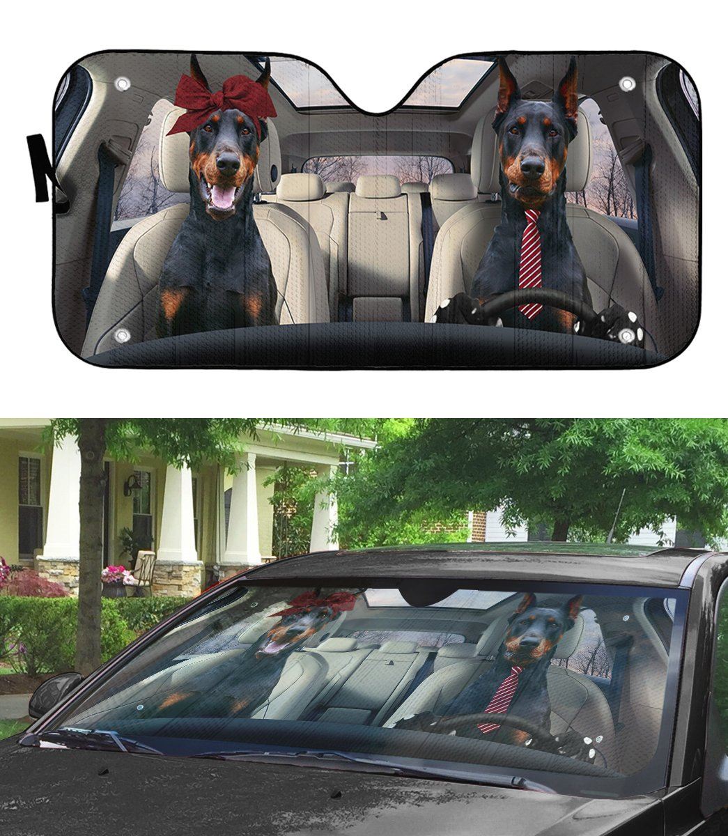 DOBERMAN PINSCHER CAR SUNSHADE - Goodogz