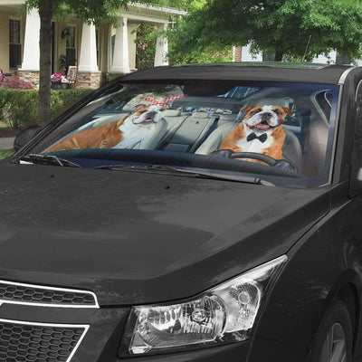 ENGLISH BULLDOG CAR SUNSHADE - Goodogz